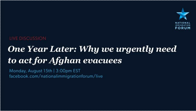 Join the Forum’s Facebook Live discussion on August 15th. Click on the image to register!